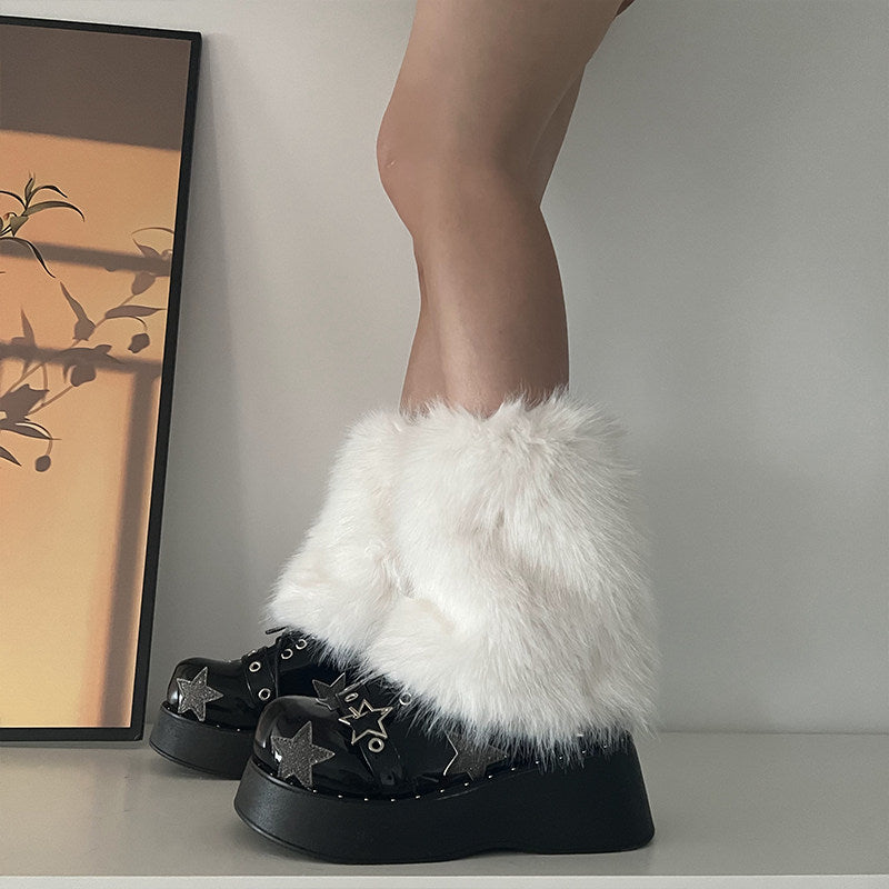 Retro Hairy Leg Covers Look Slimmer Hairy Sock Covers