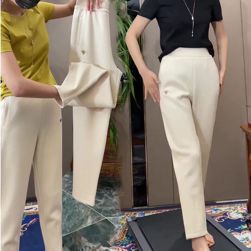 Women's High-end Fashion Draping Slim Fit Slimming Slim Fit High Waist High Elastic Casual Pants
