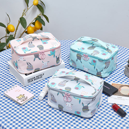Cartoon Portable Square Large Capacity Travel Toiletry Bag
