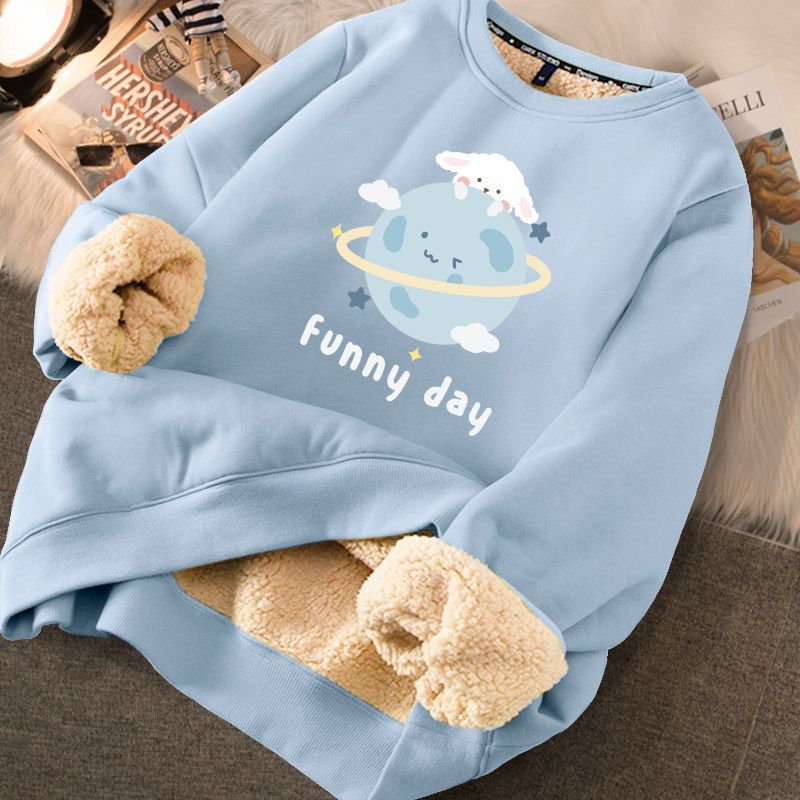 Fashion Thickened Printed Sweater For Women