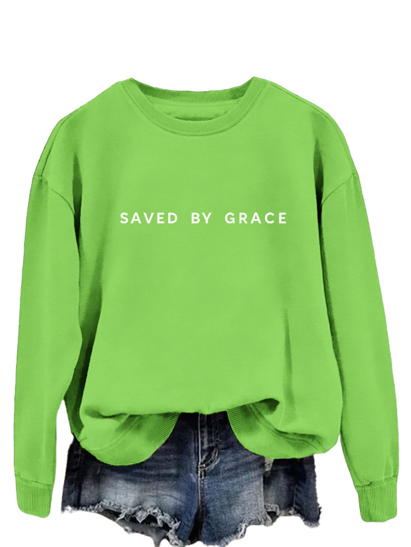 Moderigtig enkel løs sweater til damer