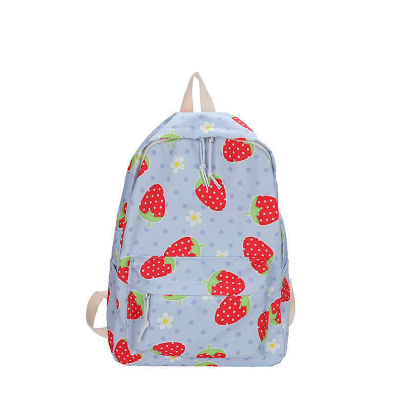 Fashion Canvas Backpack Cartoon Girl Cute Large Capacity Casual All-match Backpack