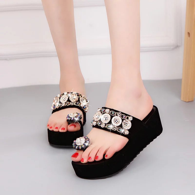 Rhinestone Women's Shoes Platform Sandals Fashion