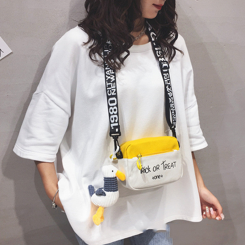 Women's Fashion Simple Canvas Cross Bag