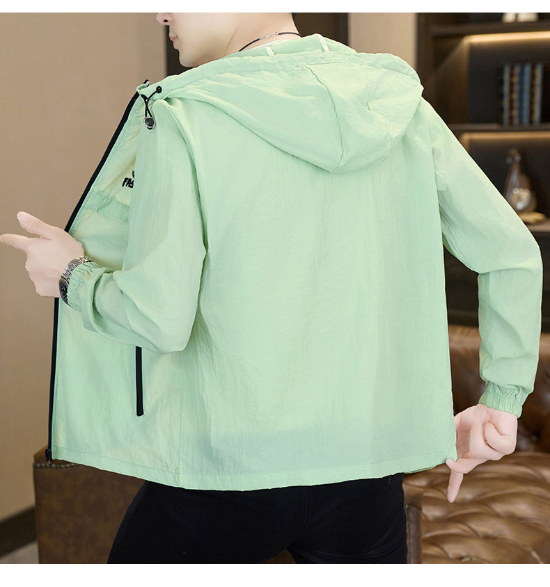 Men's Lightweight Breathable UV Protection Hooded Jacket