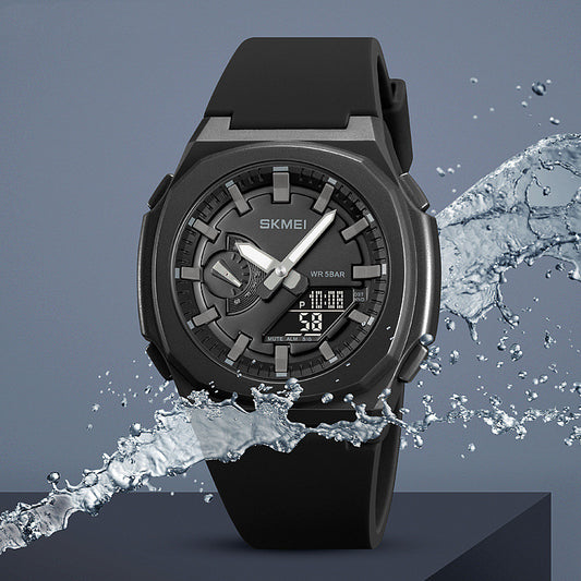 Fashionable Mens Quartz Waterproof Multi-function Chronograph Alarm Digital Watch