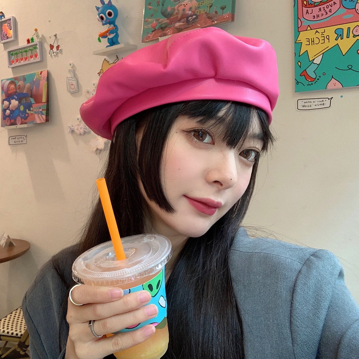 Ins Style Korean Version All Match Newsboy Painter Hat