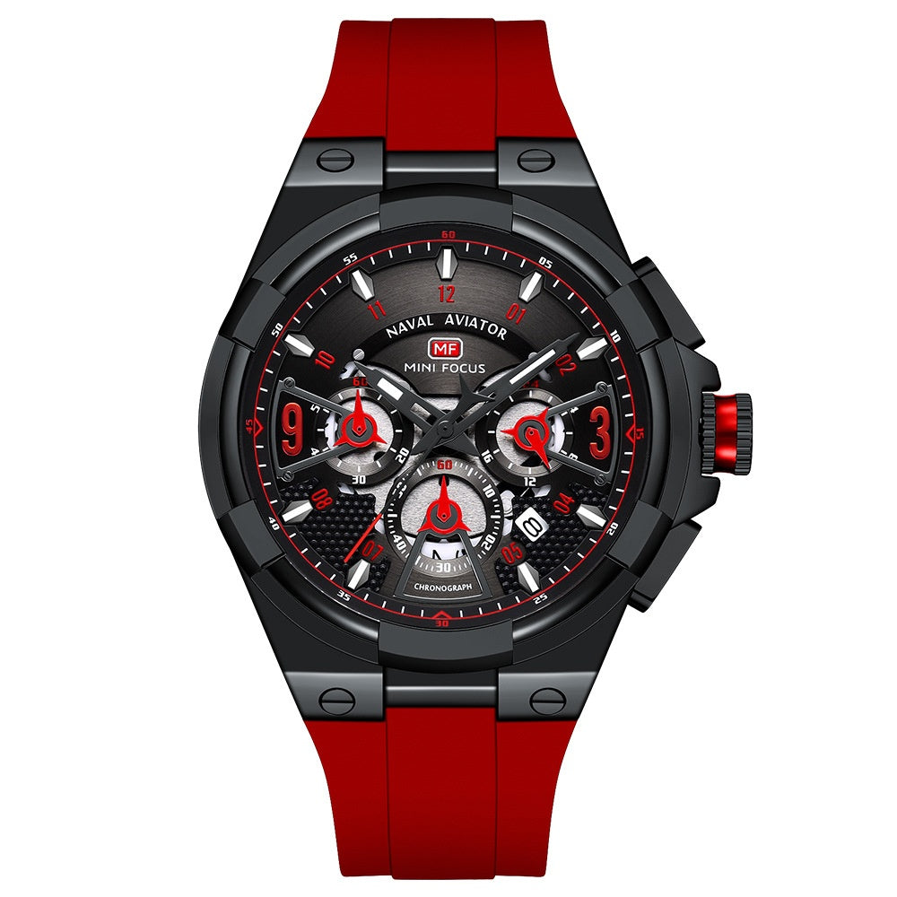 Casual Waterproof Quartz Floating Hollow Surface Watch