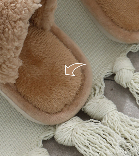 Winter Plush Slippers Home Cute Bear Keeps Warm