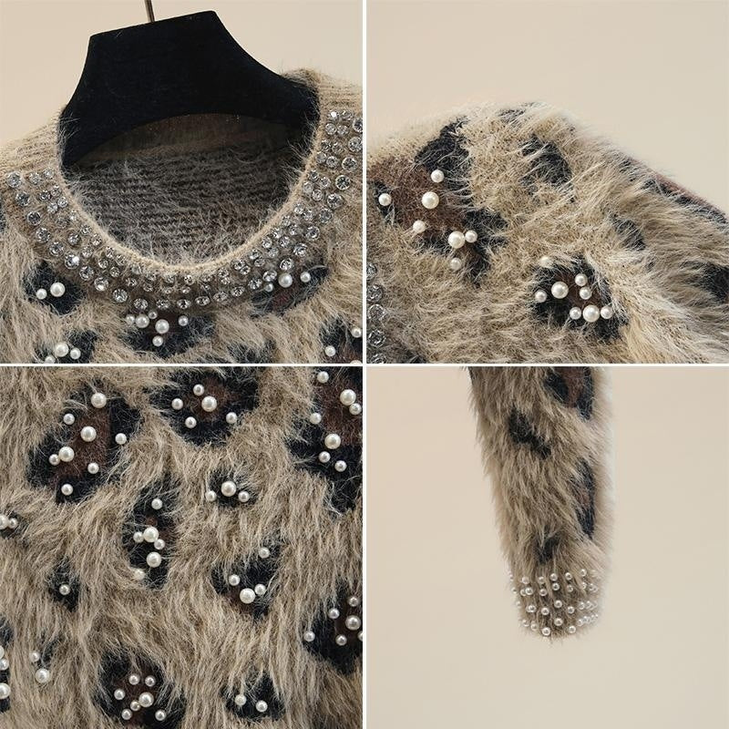 New Autumn And Winter Loose Outer Wear Small Knitted Round Neck
