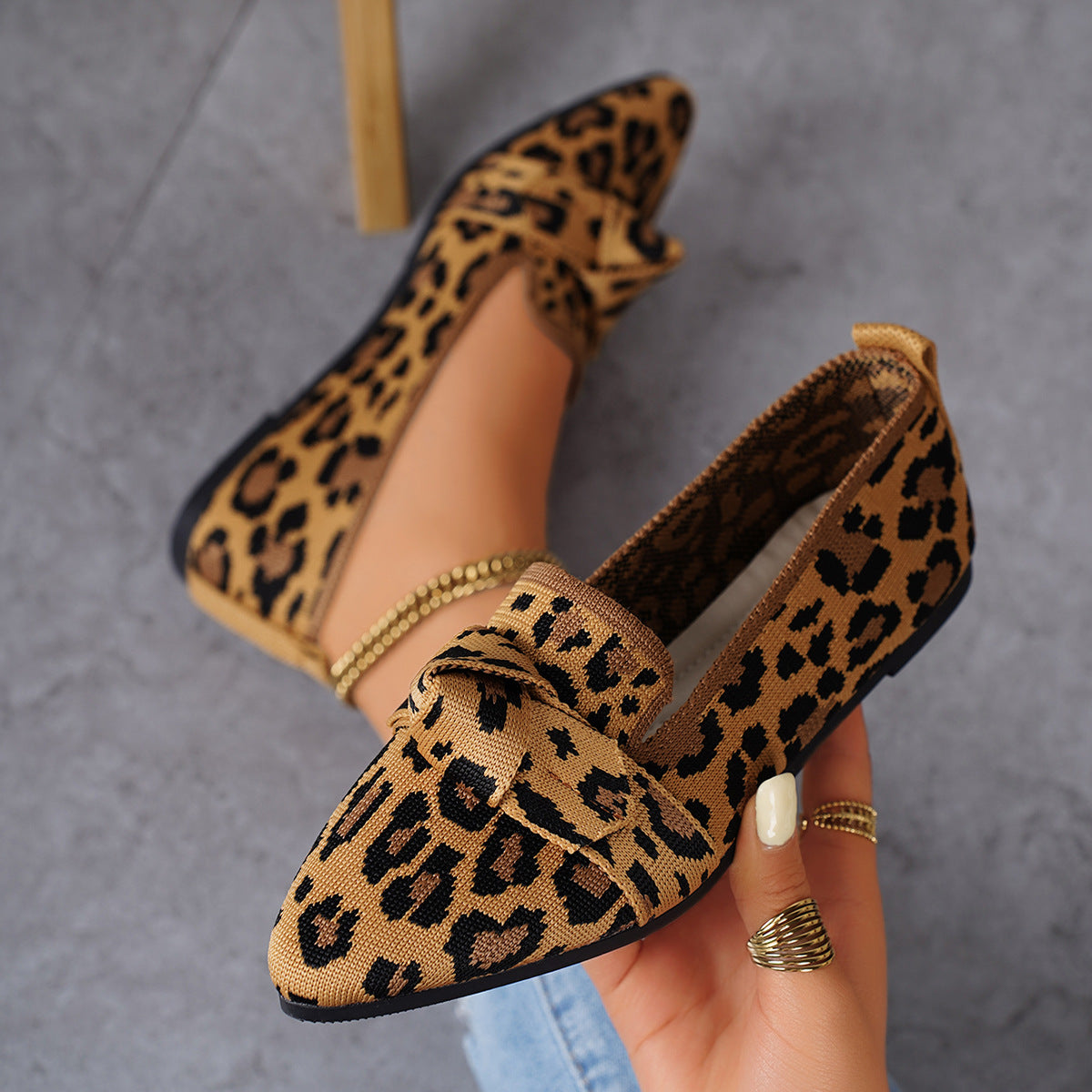 Pointed Flat Pumps Plus Size Fashion Casual Shoes