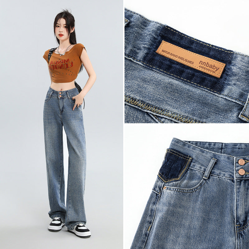 Jeans med vide ben til kvinder med personlighed