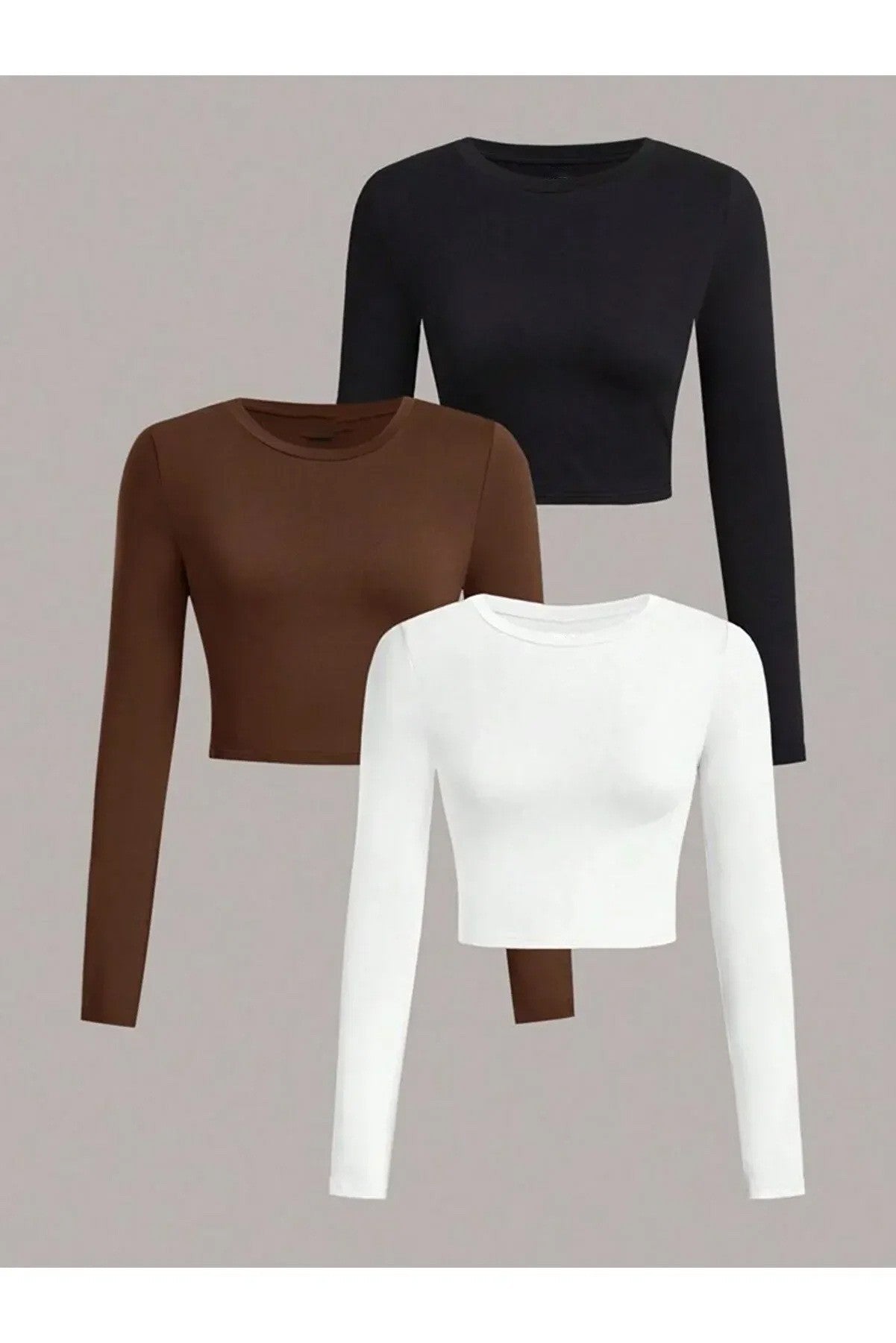 New Springsummer Long-sleeve Top Stylish And Slim-fit