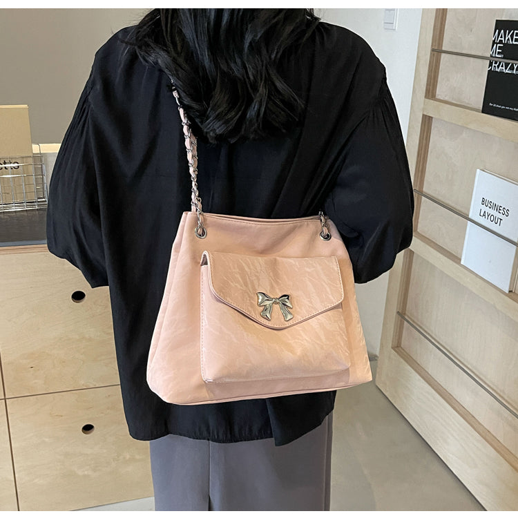 Women's Large Capacity Crossbody Fashionable Versatile College Student Class Bag