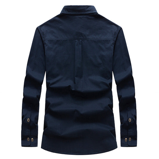 Men's Workwear Casual Long Sleeve Shirt