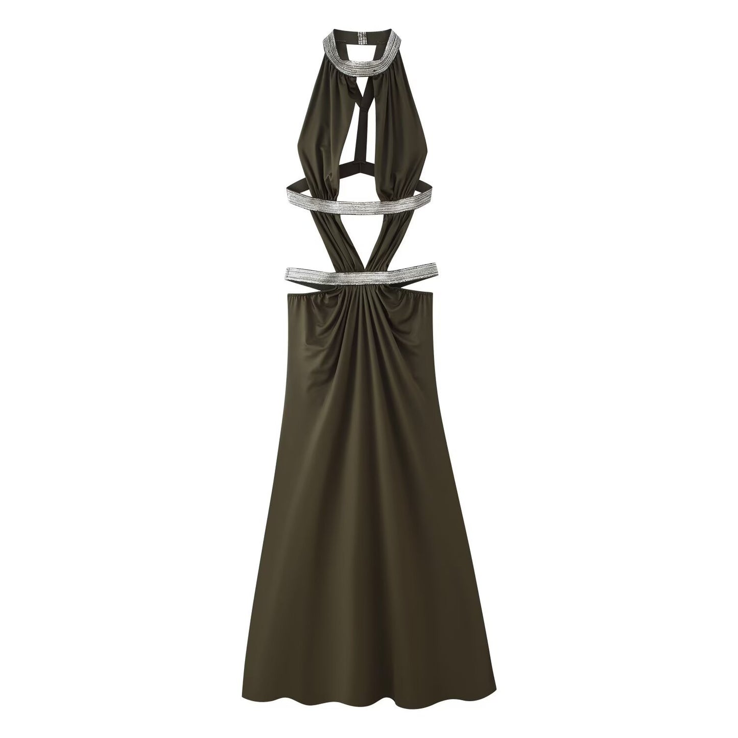 Leisure Slim Fit And Slimming Hollow Out Design Dress