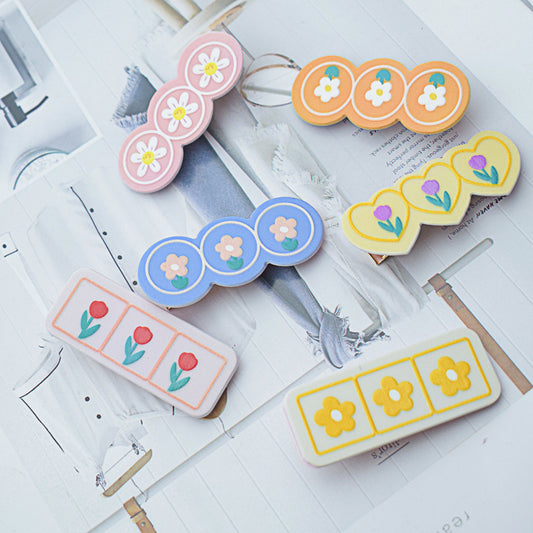 Fashion Tulip Flower Hairpin Female Scrub