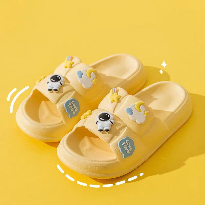 Astronaut Cartoon Slippers Stepping On Shit