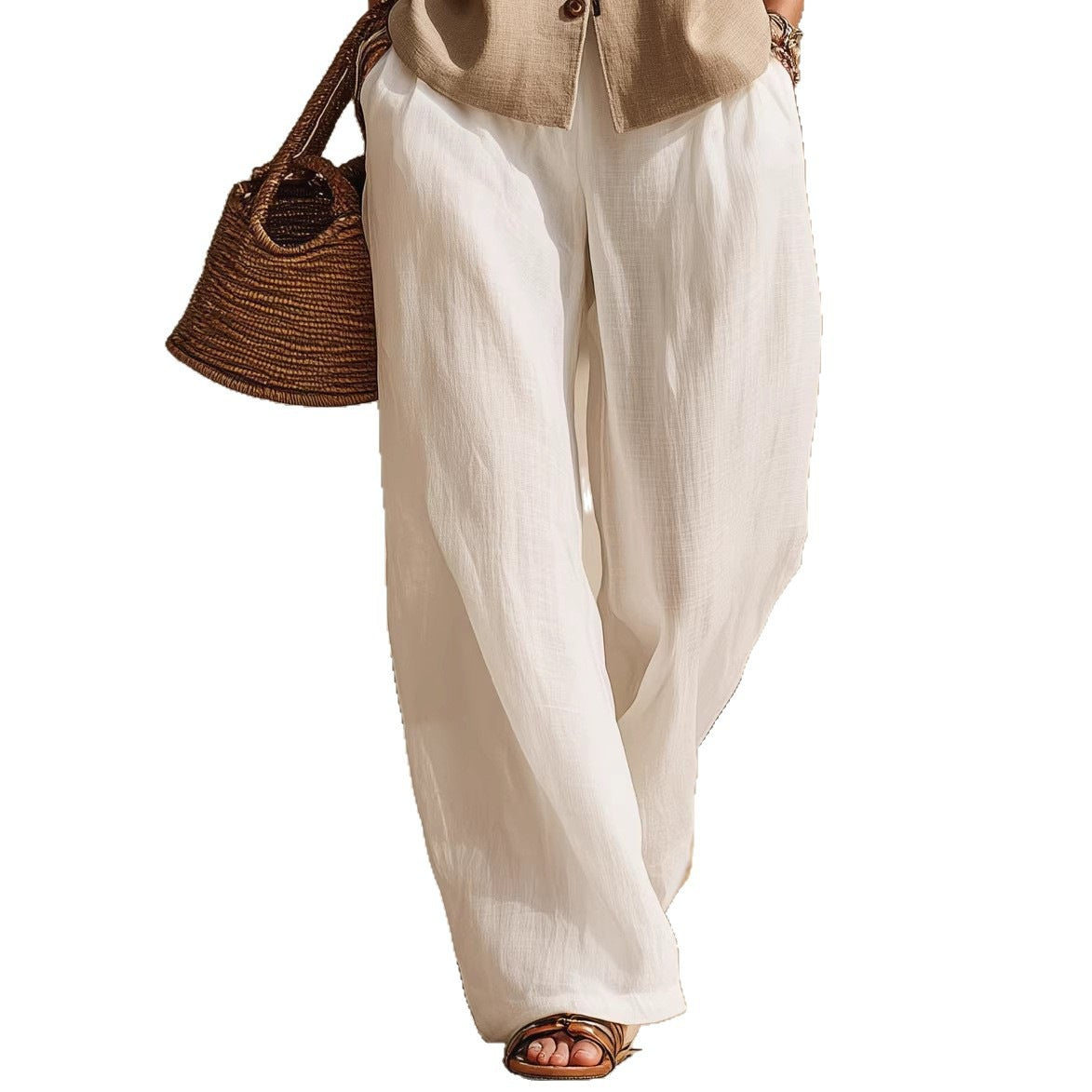 Front-button Cardigan Top And Pants Set