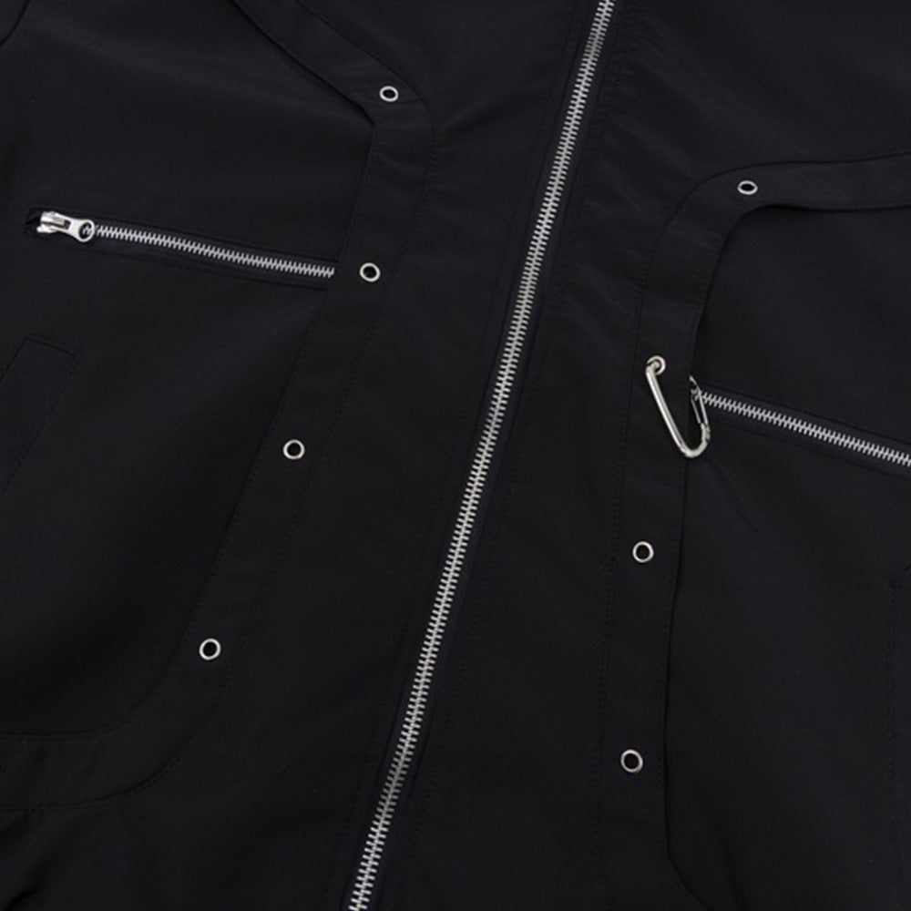Flight Jacket Design Zipper Street Fashion Loose Men's