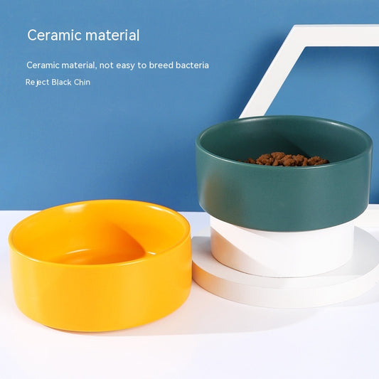 Pet Ceramic Bowl In Stock Simple Style
