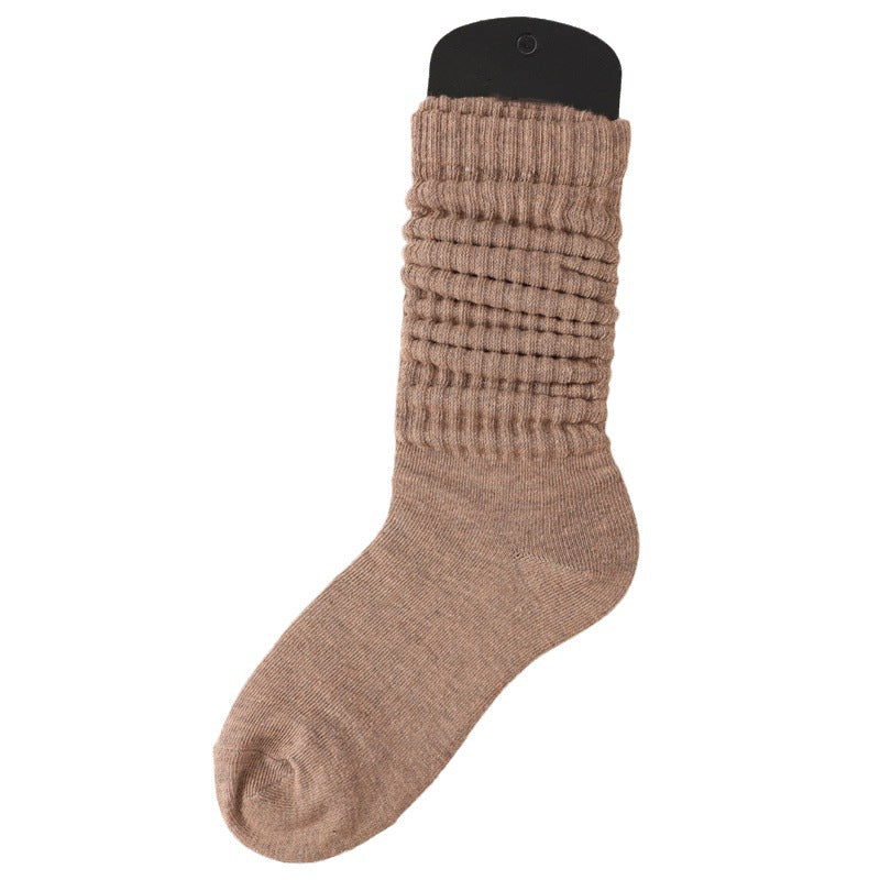 Lazy Bunching Socks European And American Extra Thick Fluffy Loop