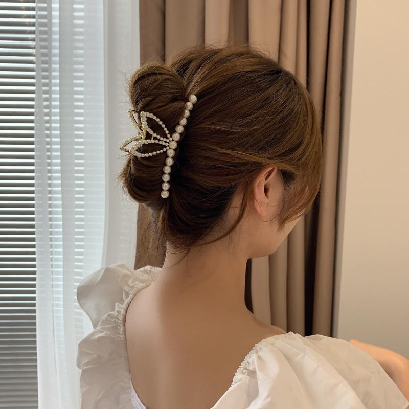Pearl Bunny Ears Clip Female Large Back Head