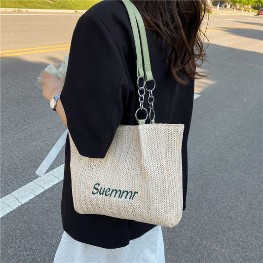 Summer Knitting Niche Class Commuter Tote Bag