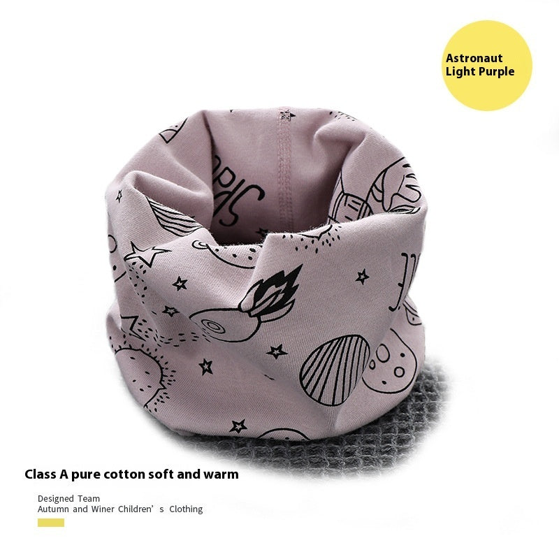 Cotton Autumn And Winter Windproof Warm Cartoon Bandana