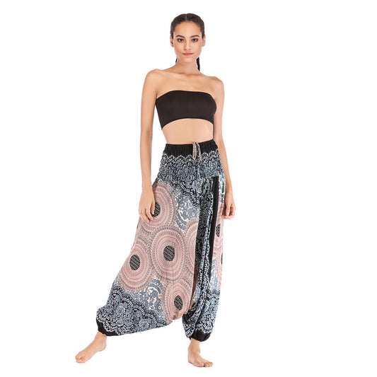 Women's Fashion Personality Bohemian Saggy Pants