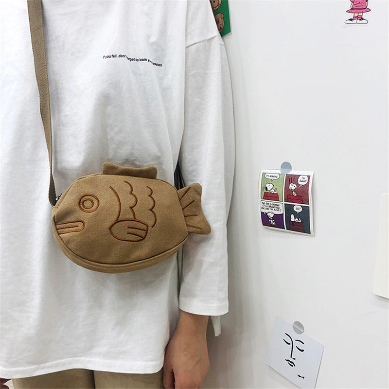 Japanese Creative Cute Cartoon Ugly Cute Fish Canvas