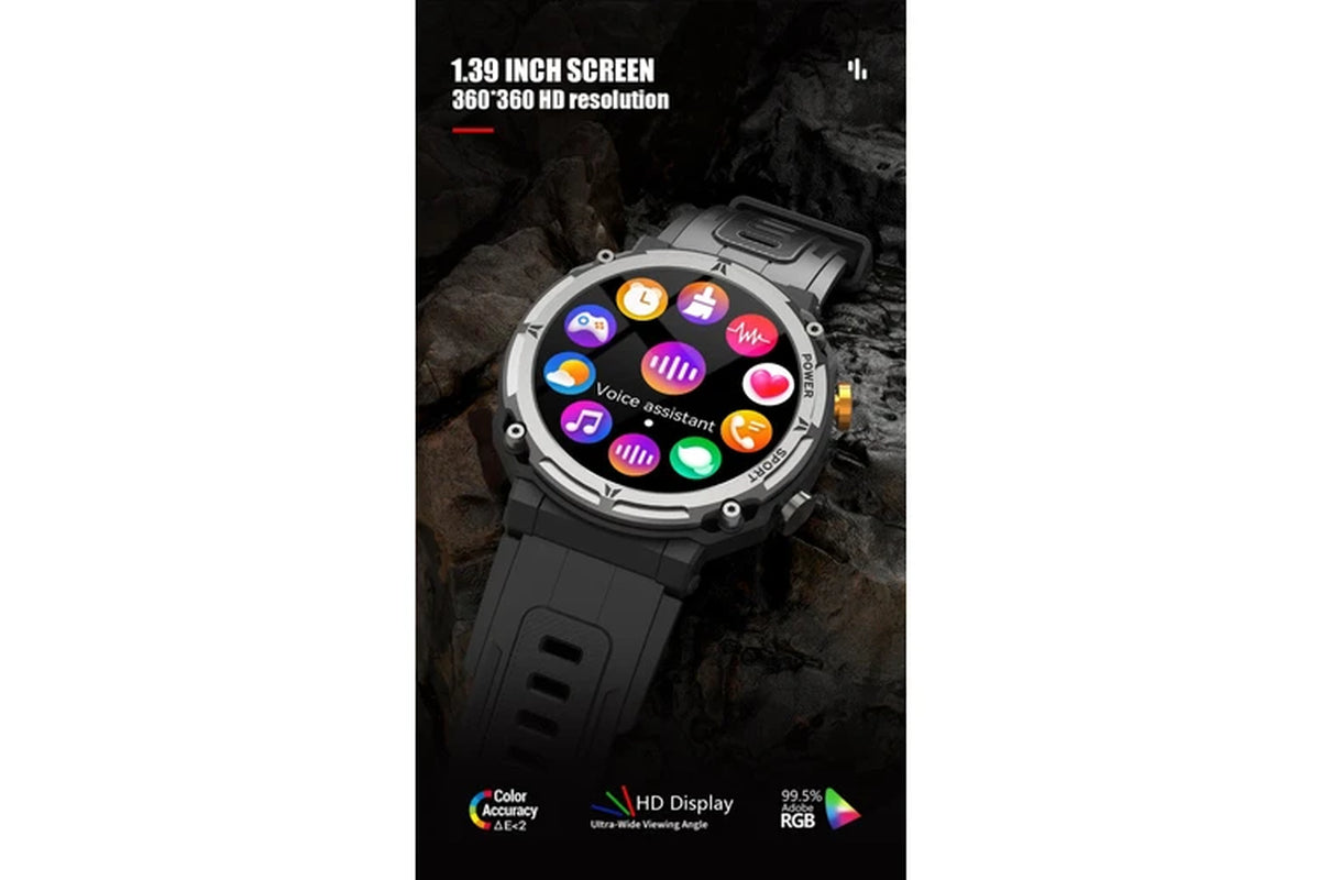 Smart Watch with Bluetooth Call – 5ATM Waterproof Fitness Tracker, Sport Wrist Smart Watch for Men & Women Watch