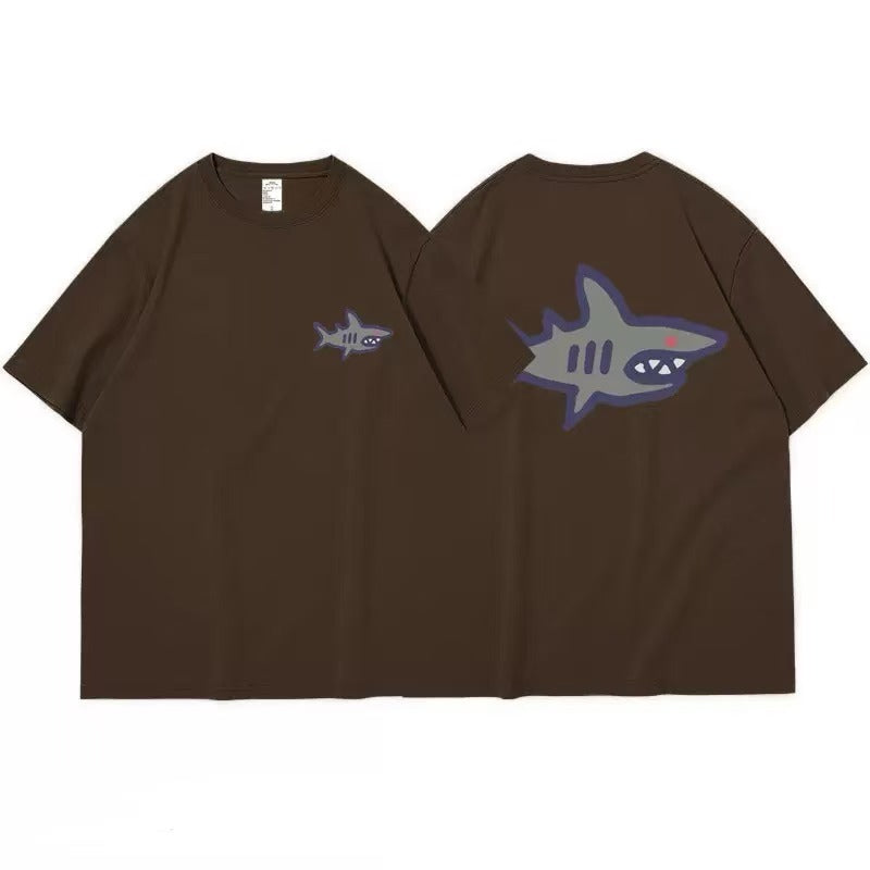 Loose-fitting Retro Niche-style Top In A Classic American Cotton Design