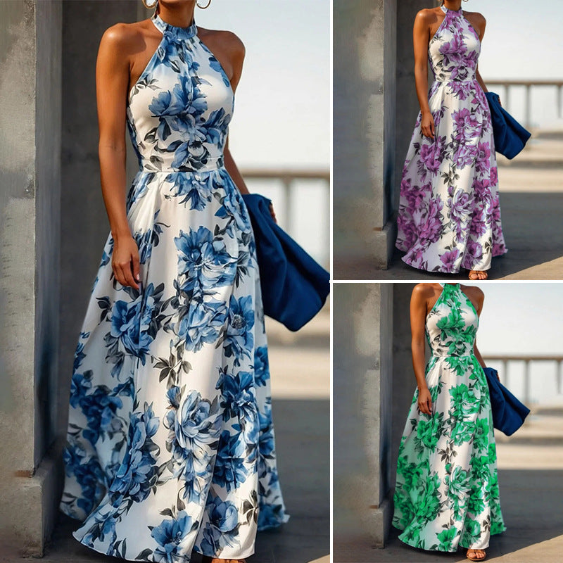 Resort-style Halter Dress For Women