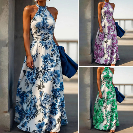 Resort-style Halter Dress For Women