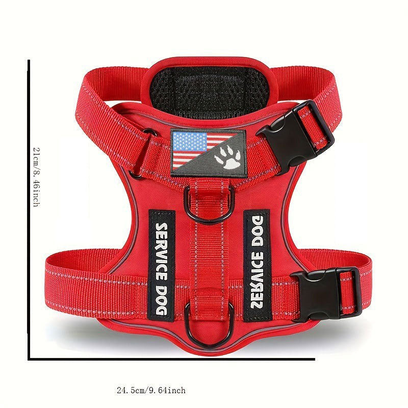 Large Dog Tactical Chest Strap Vest