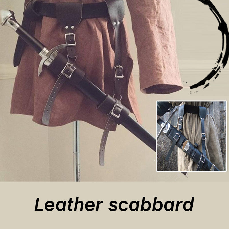 European Medieval Renaissance Warrior PU Leather Sword Set Drama Interpretation