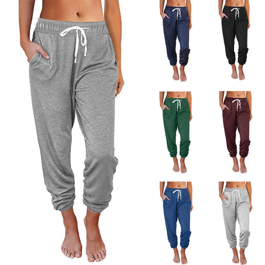 Dame Casual Løse Lomme Højtaljede Leggings