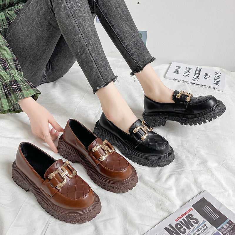 British Style Retro Platform Platform Women's Shoes