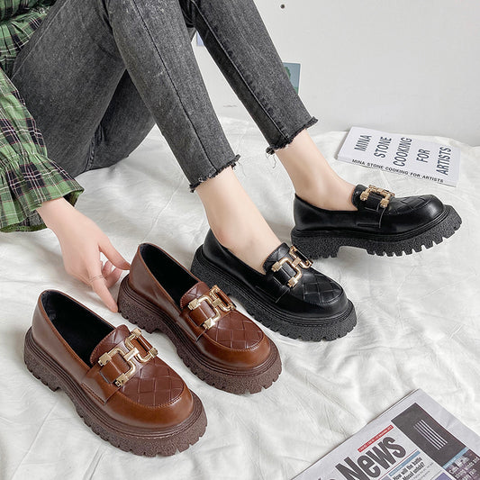 British Style Retro Platform Platform Women's Shoes