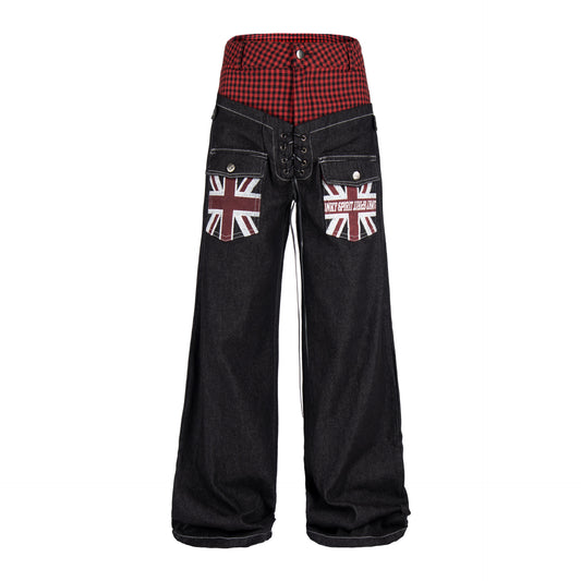Womens Jeans With A Reverse Cross Design