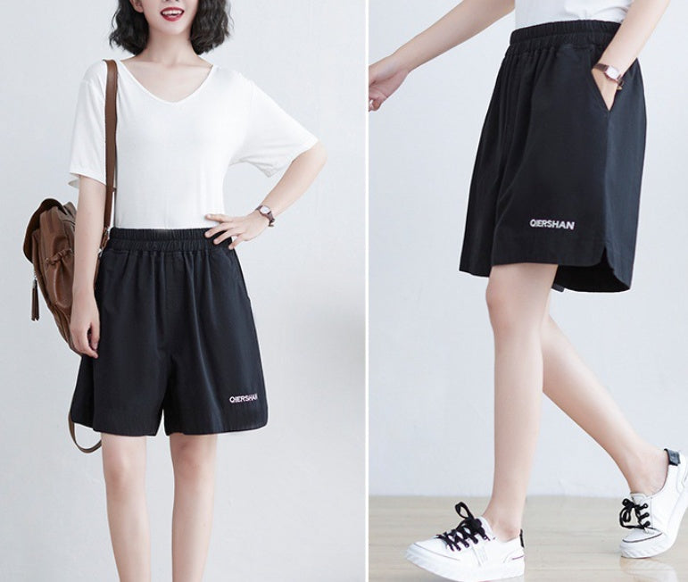 Women's Plus Size Korean Style Wide Leg Shorts