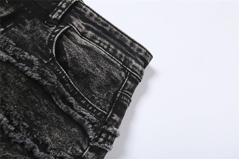 Skinny Calf Women's Flared Denim Trousers