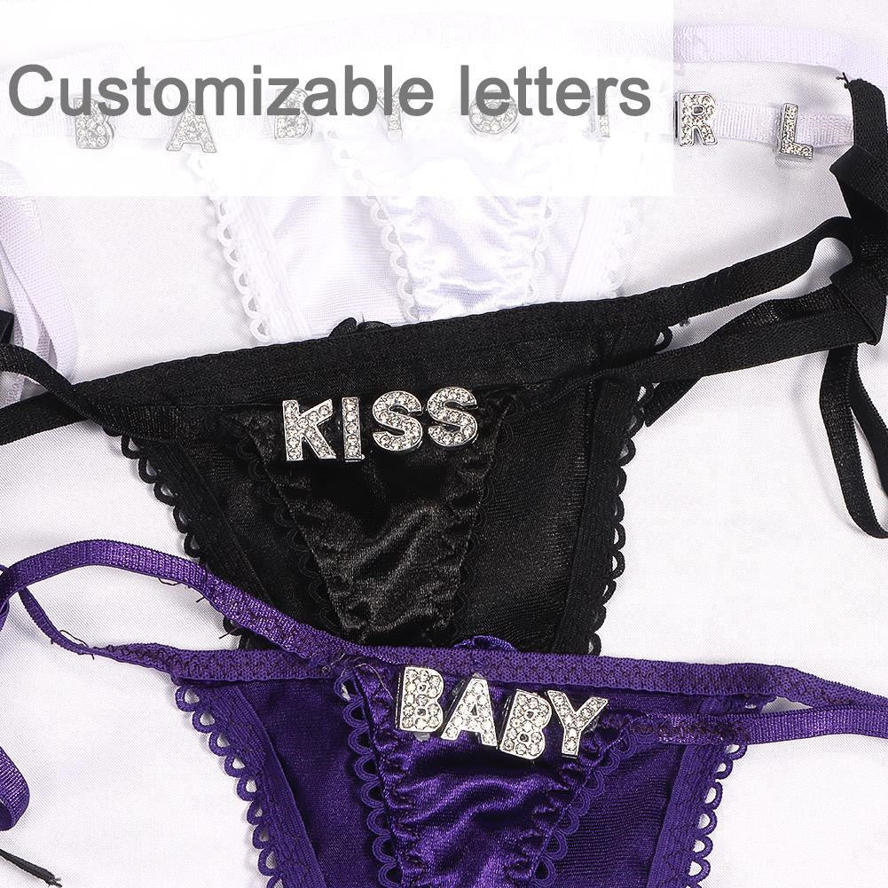 Women's Transparent Low Waisted Lace Up Thong