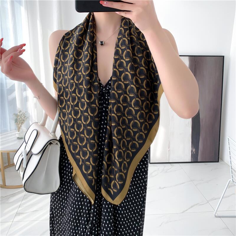 Fashion Home Color Leopard Twill Scarf