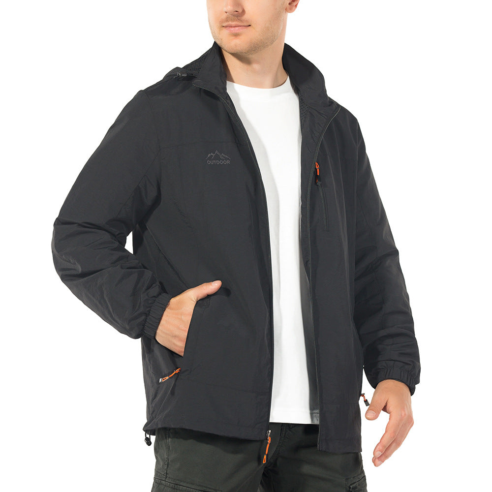 Men's Breathable Windbreaker Oversized Jacket