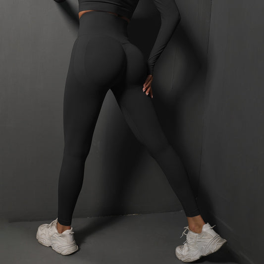 Seamless Stretch High Waist Belly Contracting And Close-fitting Trousers