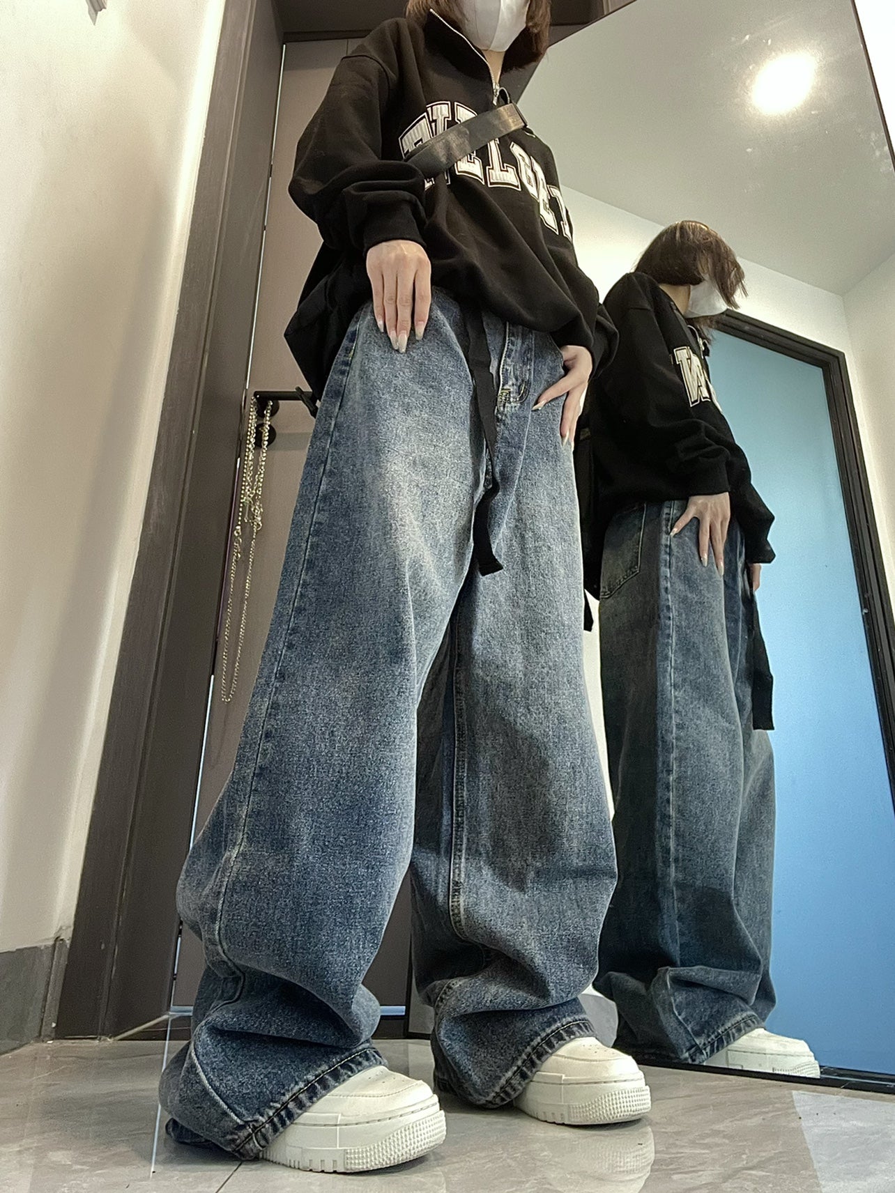 Women's Vintage Loose Wide Leg Jeans
