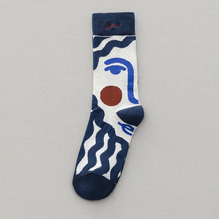 Medium Length Combed Cotton Socks