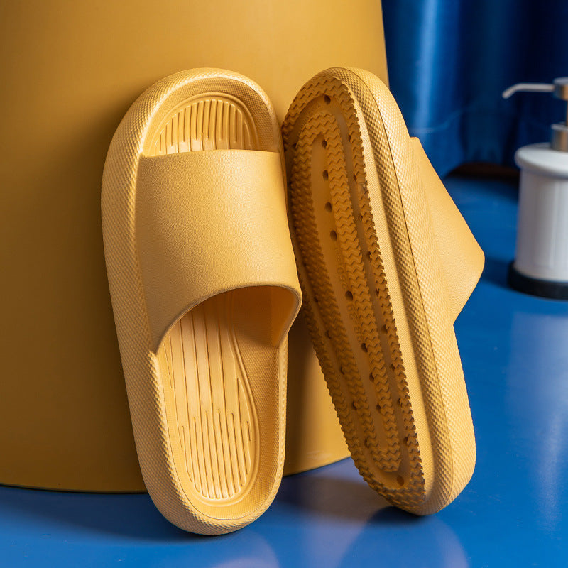 Stepping On Feces Thick-soled Slippers Female Summer Home Non-slip Bathroom Eva